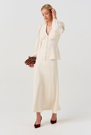Ghost Lyra Midi Satin Skirt | Ghost