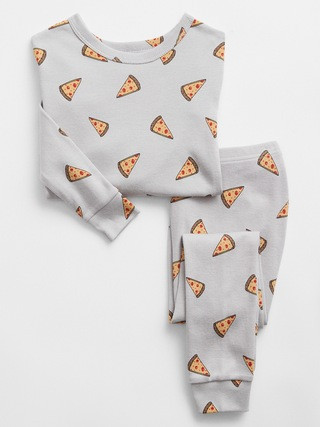 babyGap 100% Organic Cotton Pizza PJ Set | Gap Factory