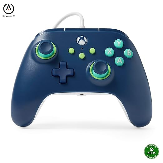 PowerA Wired Controller for Xbox Series X|S - Mariner Blue, gamepad, video game/gaming controller... | Amazon (US)