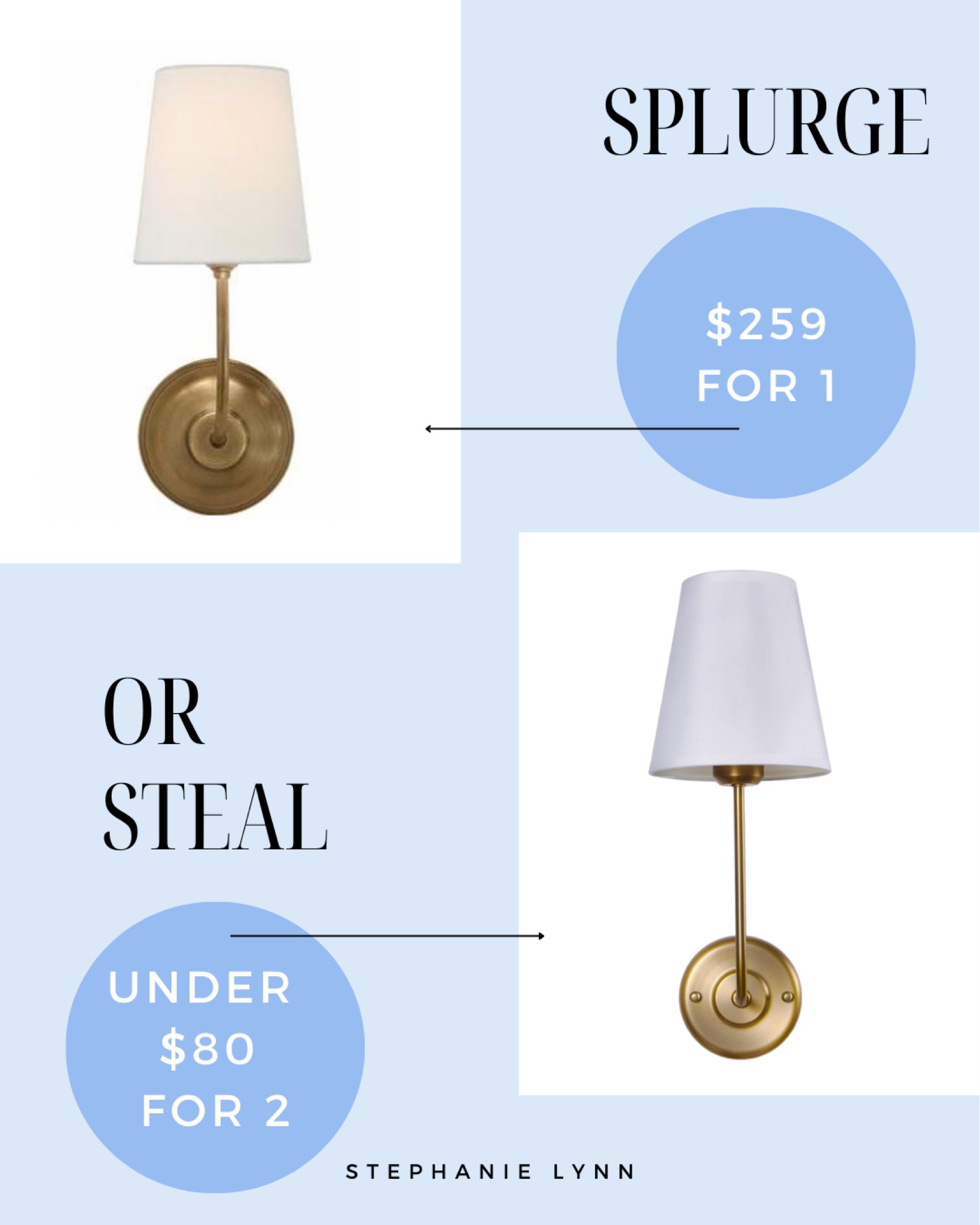 Look for less, lux for less, visual comfort sconces and dupes from Amazon. The price is so good on these wall sconces from Amazon, perfect for a nursery, bedroom, living room, almost any wall. But if you splurge I will not judge! 

#LTKFind #LTKbaby #LTKhome