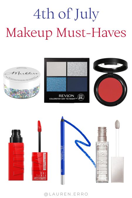 Create the cutest patriotic looks with these red, white, and blue makeup must-haves!
.
.
.
4th of July, Memorial Day, patriotic makeup, lipstick, eyeshadow, eyeliner, star glitter, liquid eyeshadow 

#LTKBeauty #LTKParties #LTKSeasonal
