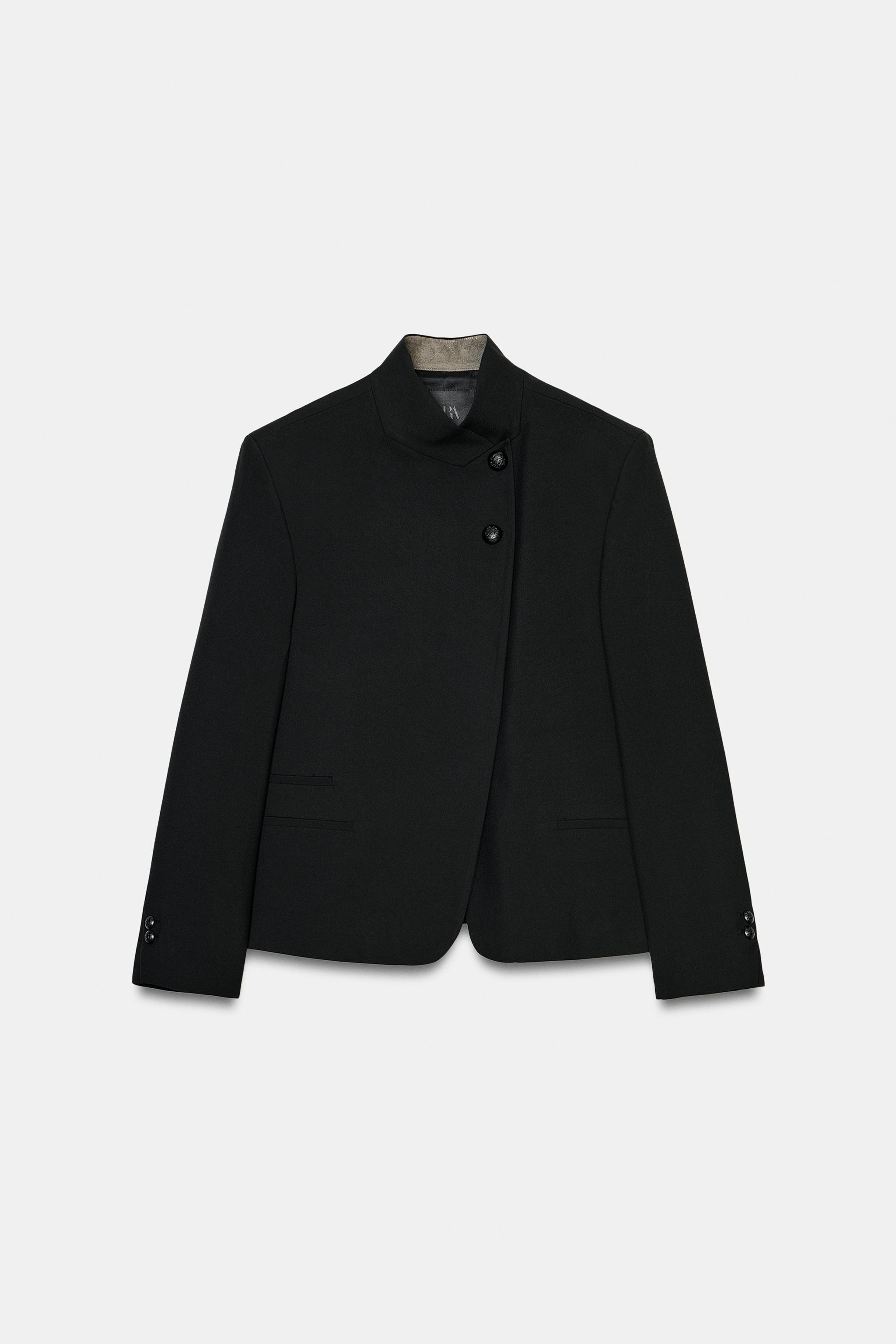 HIGH NECK BUTTONED BLAZER ZW COLLECTION | Zara UK