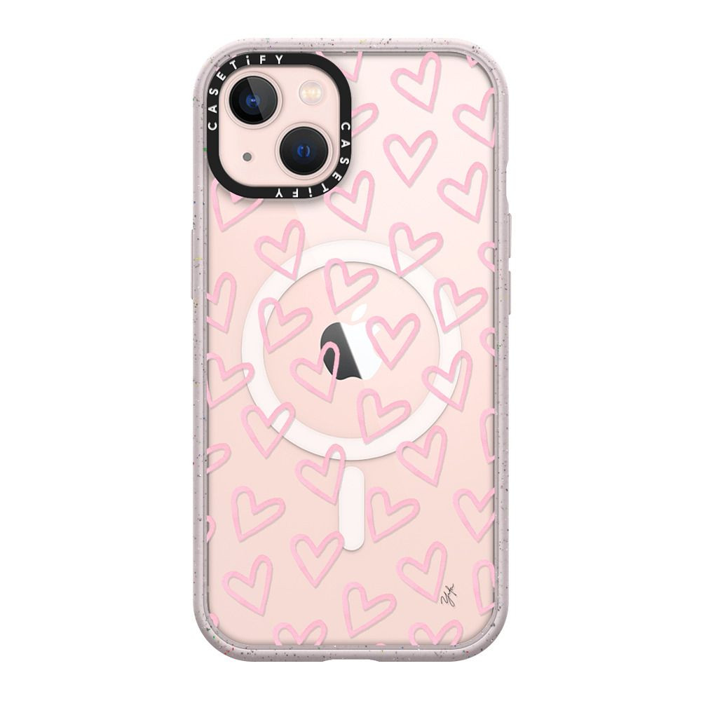 HEARTS / Light Pink Thin (Transparent) | Casetify