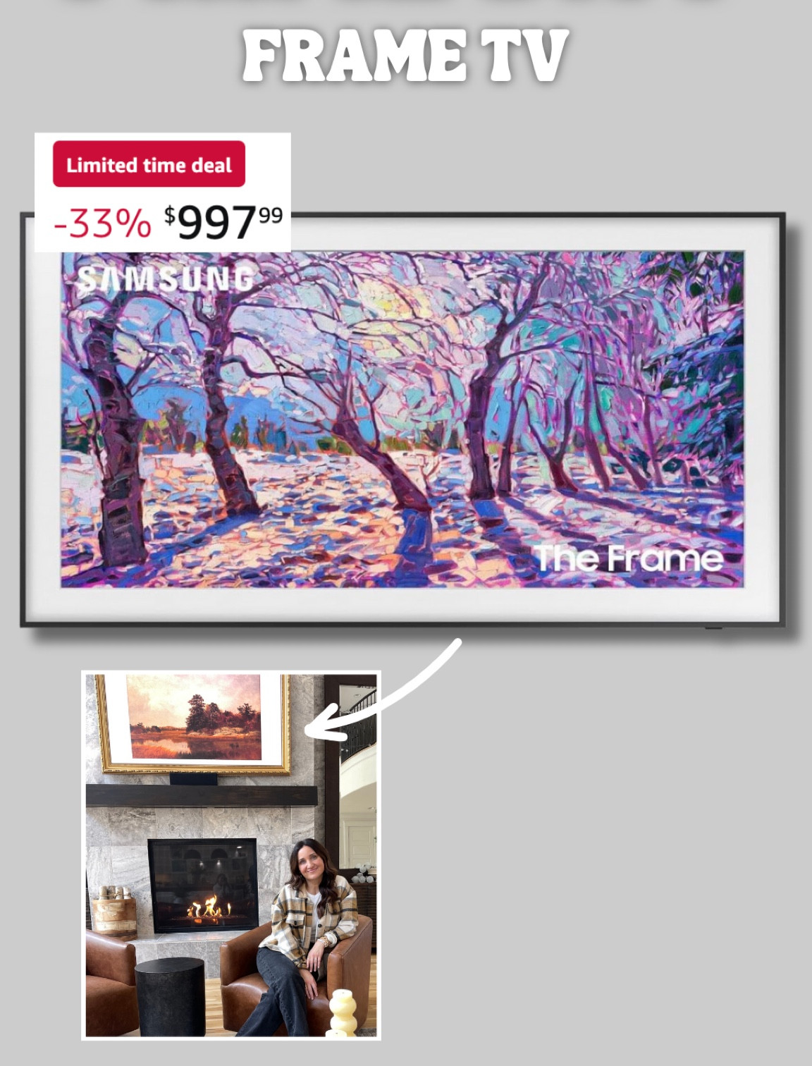 Frame TV on MAJOR sale for Amazon prime day! Snatch them while you still can. 

#LTKSaleAlert #LTKHome #LTKFamily
