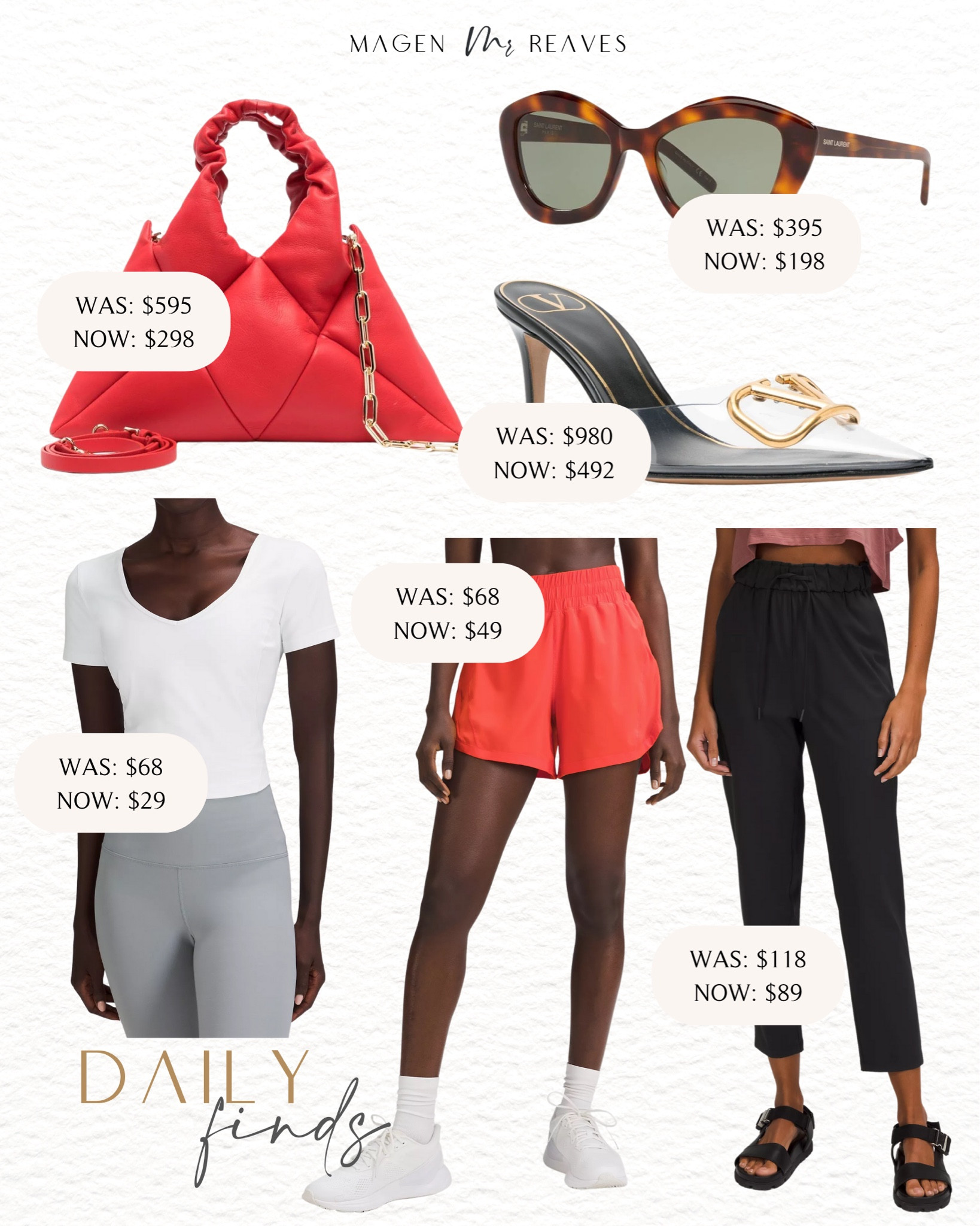 Daily finds on sale - designer on sale - designer sale - lululemon on sale - lululemon finds on sale 

#LTKfit #LTKFind #LTKsalealert