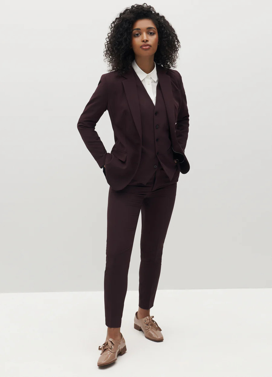 Women's Burgundy Suit | SuitShop