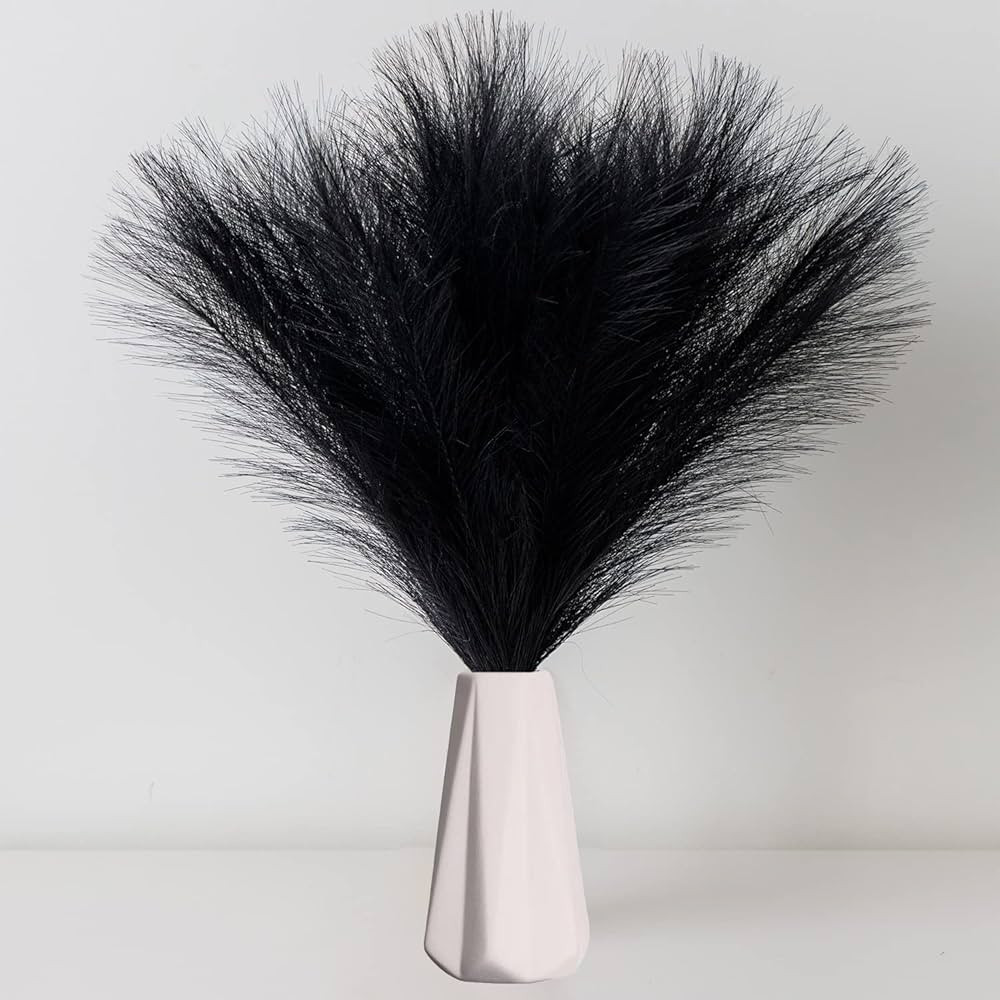 Faux Pampas Grass, 18"/45cm Artificial Pampas Grass Fluffy 5 Stem pompous Grass Flower Arrangemen... | Amazon (CA)
