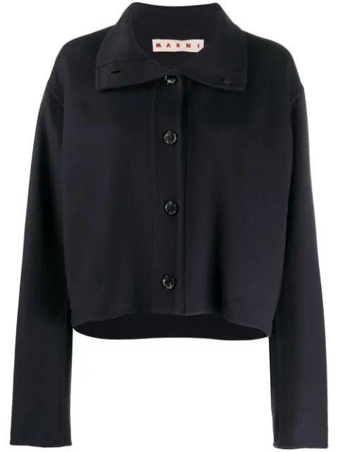Marni Cropped Buttoned Jacket - Farfetch | Farfetch Global
