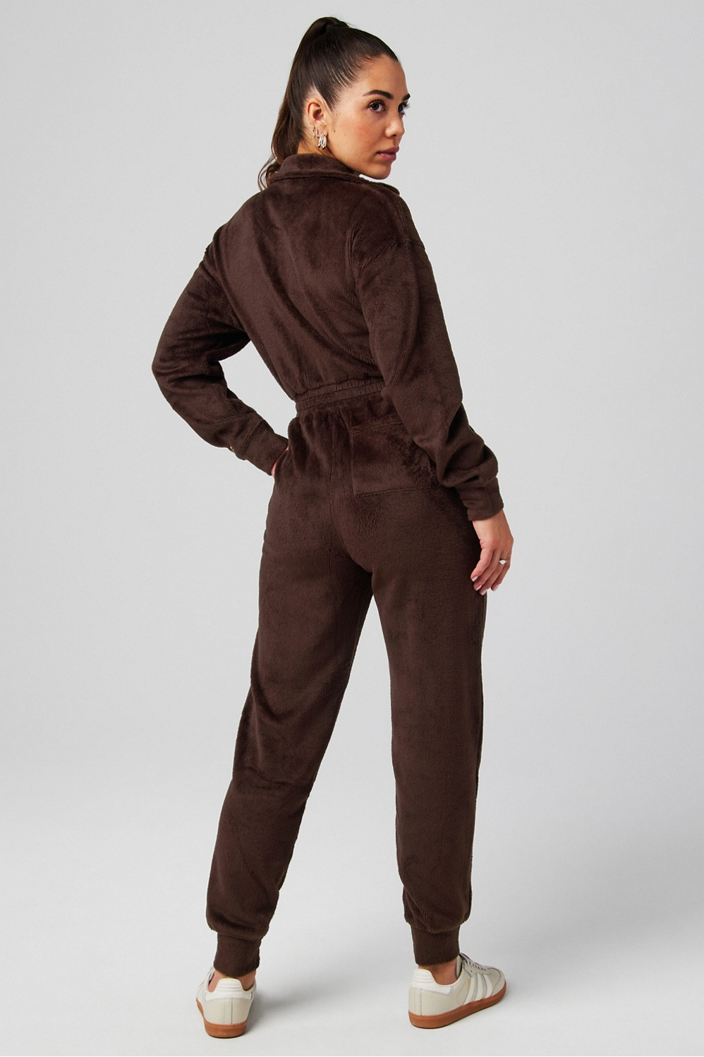 Cozy Cord Zip Onesie | Fabletics - North America