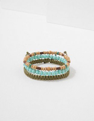 AE Beaded Bracelet 3-Pack | American Eagle Outfitters (US & CA)