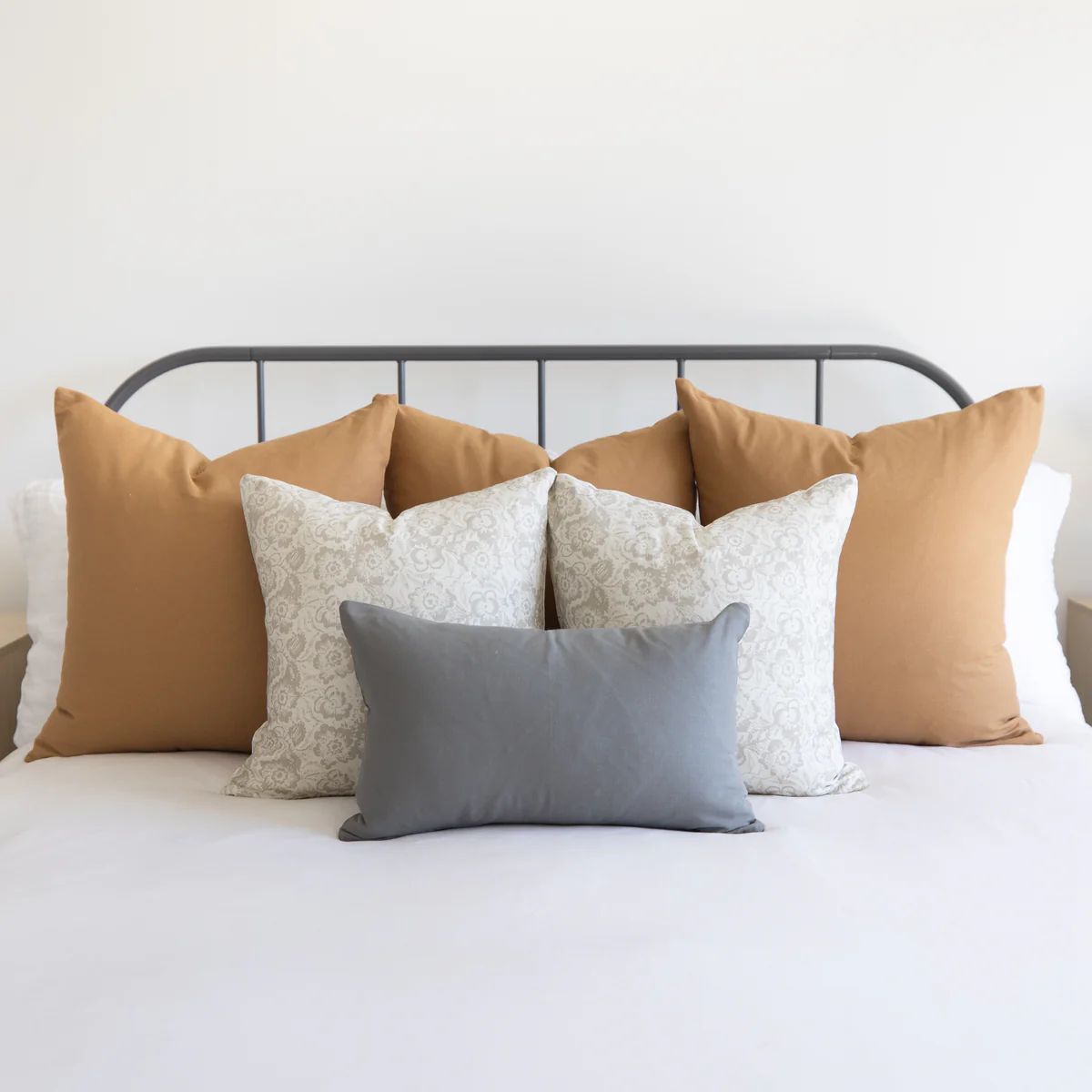 Queen Bed Pillow Covers Set 4 | Woven Nook