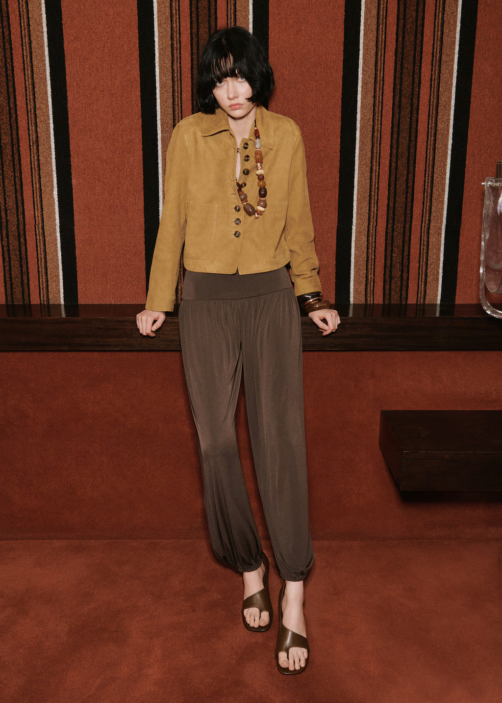 Suede jacket with buttons | Mango (US/MX/AU)