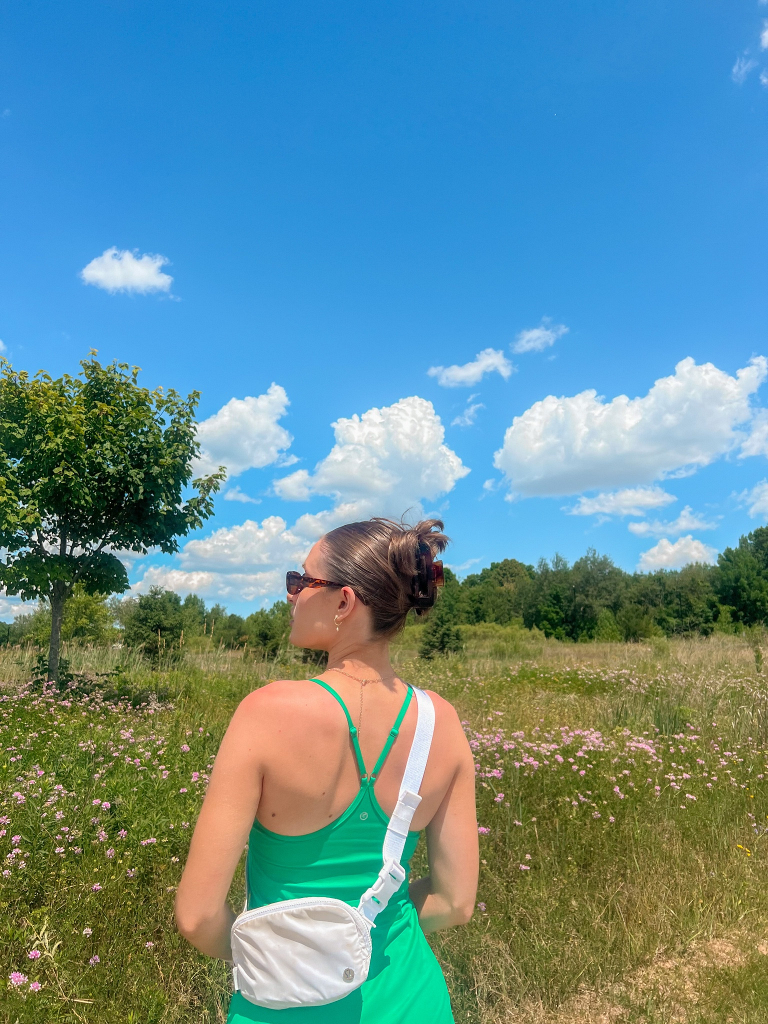summer hot girl walk outfit inspo 🌸

•GLOWMODE Hidden Pocket Solid Active Dress size s in green

•Lululemon everywhere belt bag 1L in white
#LTKGiftGuide

#LTKitbag #LTKfitness