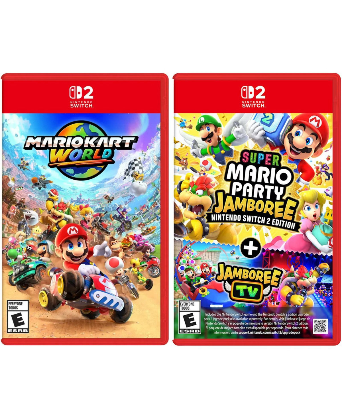 Nintendo Mario Kart World and Super Mario Party Jamboree Bundle - Nintendo Switch 2 - Charcoal | Macy's