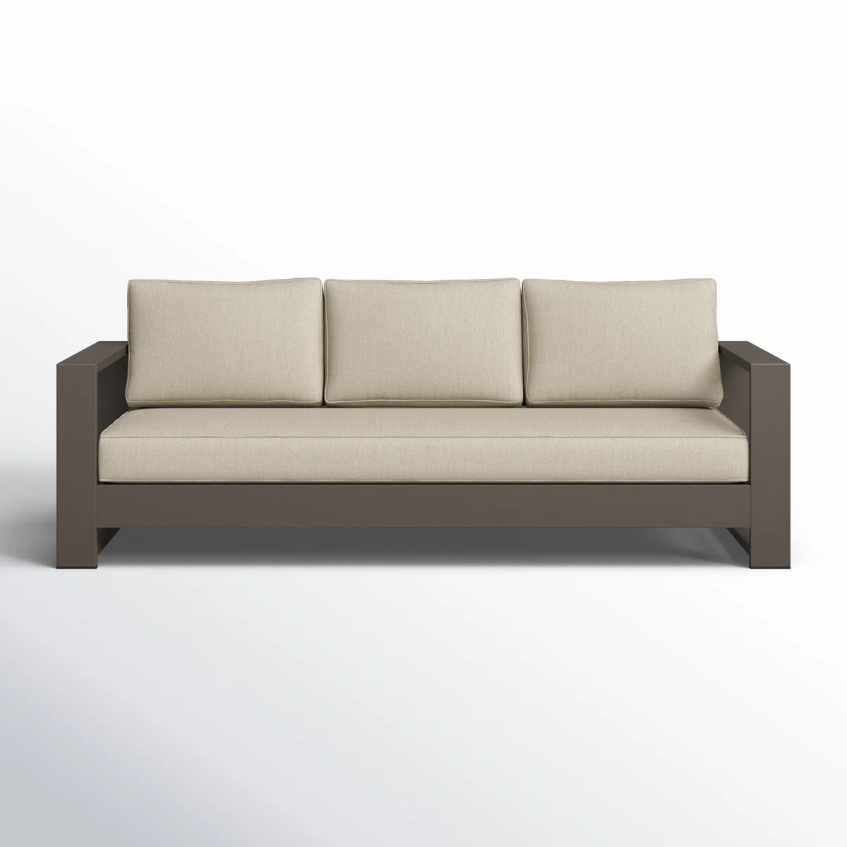 Hoyt 92.52” Outdoor Aluminum 3-Seater Sofa | Wayfair North America