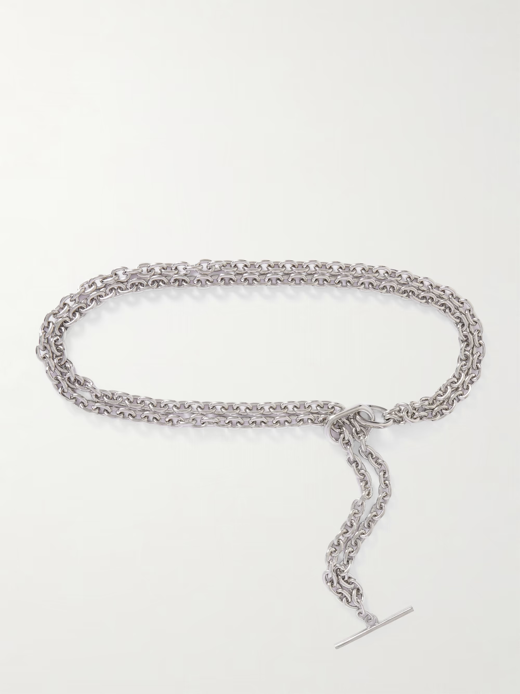 Rabanne's jewelry mirrors the architectural feel of the house's iconic chainmail bags. Cast from ... | NET-A-PORTER (US)