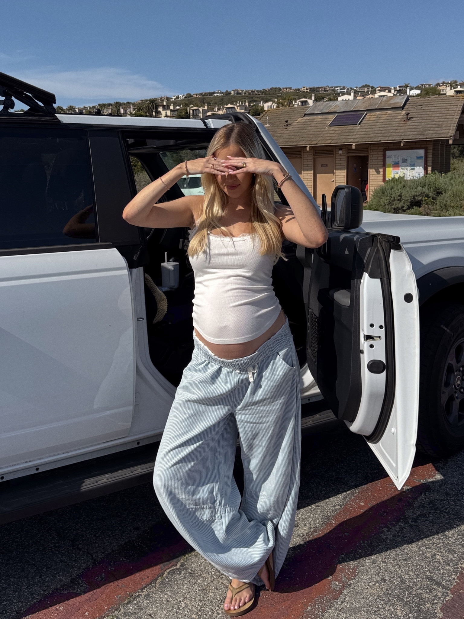 Simple casual summer outfit - bump friendly 

#LTKBump #LTKFindsUnder100 #LTKStyleTip