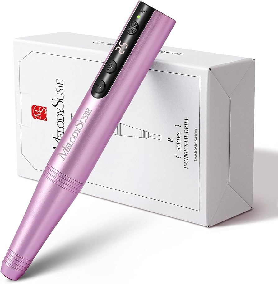 MelodySusie Cordless Electric Nail Drill Machine 11 in 1 Kit,PC180F 25000RPM Portable Rechargeabl... | Amazon (US)