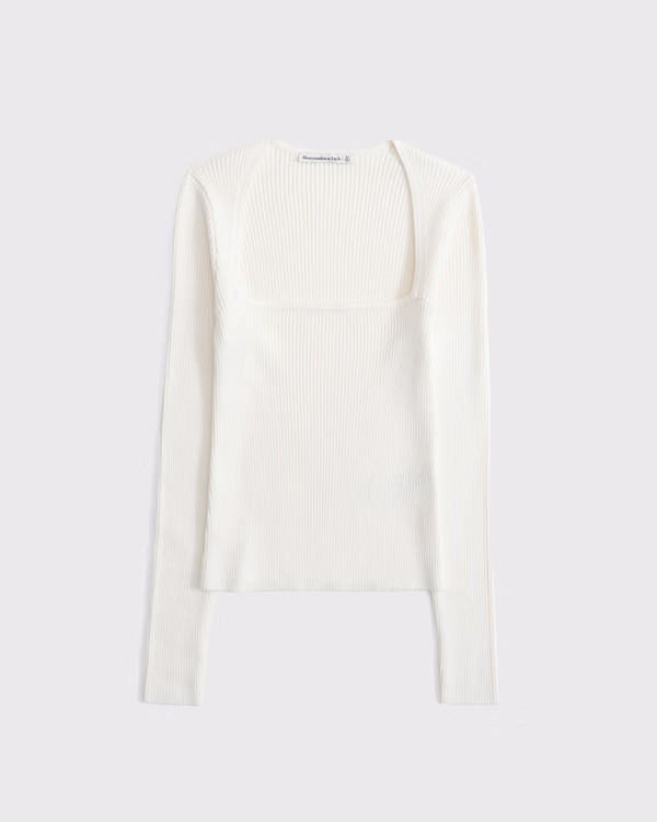 Women's The A&F Ava Long-Sleeve Sweater Top | Women's Tops | Abercrombie.com | Abercrombie & Fitch (US)