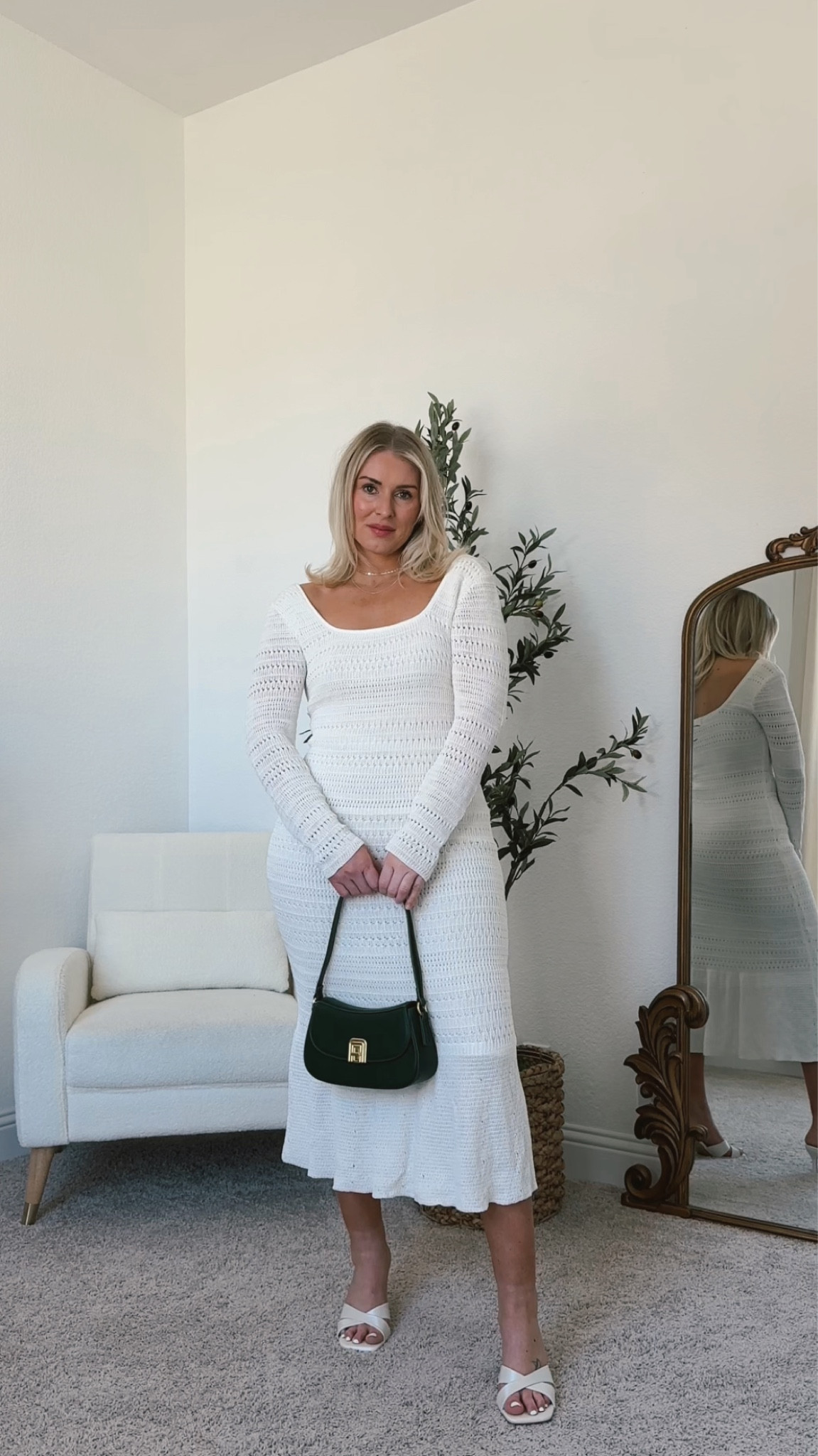 When you thought the perfect dress didn't exist..😱 #lulusambassador This dress is absolutely GORGEOUS. I can just see this on vacation or for any bridal event. Run, don't walk... you need this! It is fully lined throughout the bodice and shapewear friendly. I am wearing a medium, and she fits like a GLOVE.
.
.
#lulus #lovelulus #whitedress #resortwear #bridalshowerdress #winterstyle #outfitinspo

#LTKstyletip #LTKfindsunder100 #LTKSeasonal