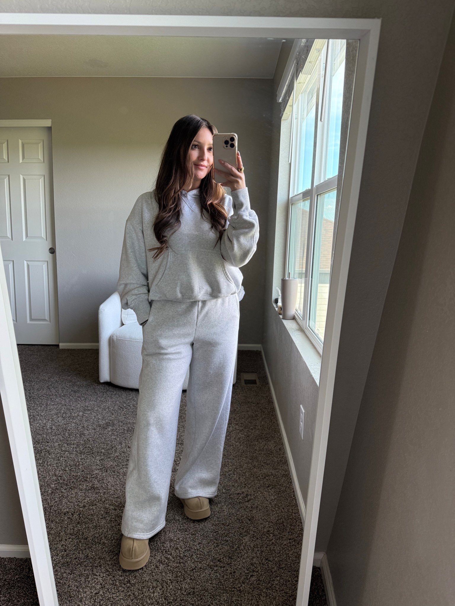 Loving this cozy set from Aerie 🩶 One of my favorite wfh outfits is a groutfit 🤭

#LTKSeasonal #LTKSaleAlert #LTKPetite