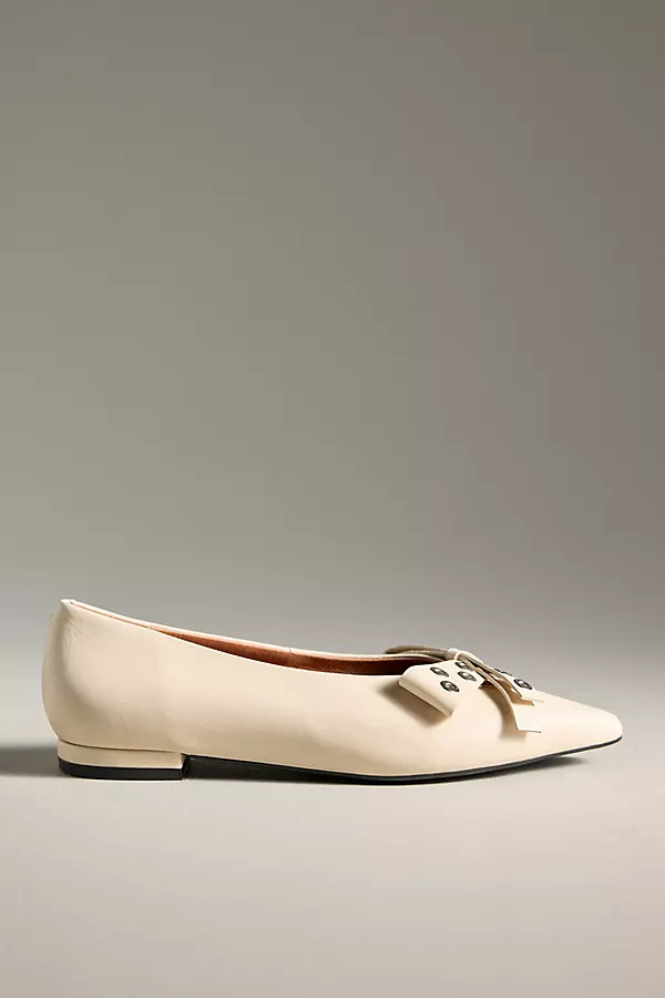 Maeve Grommet Bow Flats | Anthropologie (US)