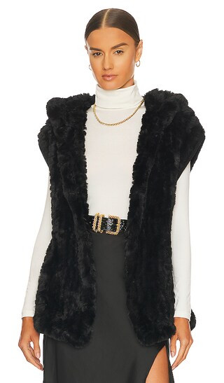 Kennedy Vest in Black | Revolve Clothing (Global)