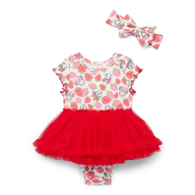 Minnie Mouse Baby Girls Tutu Set, 2-Piece, Sizes 0-24M | Walmart (US)