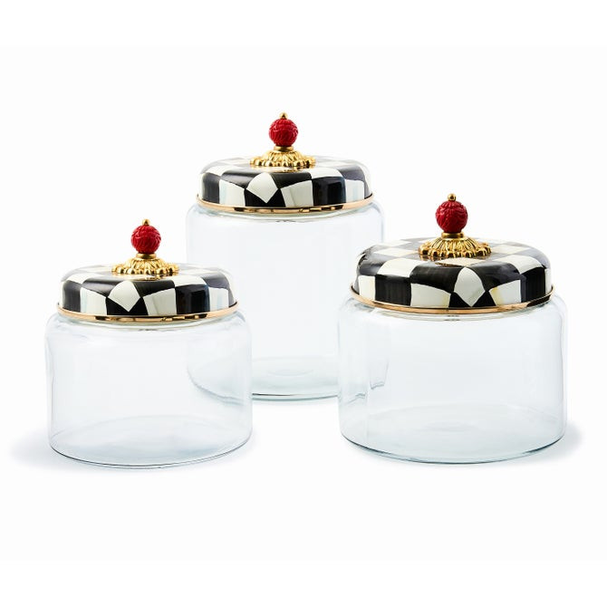Courtly Check Kitchen Canisters | MacKenzie-Childs