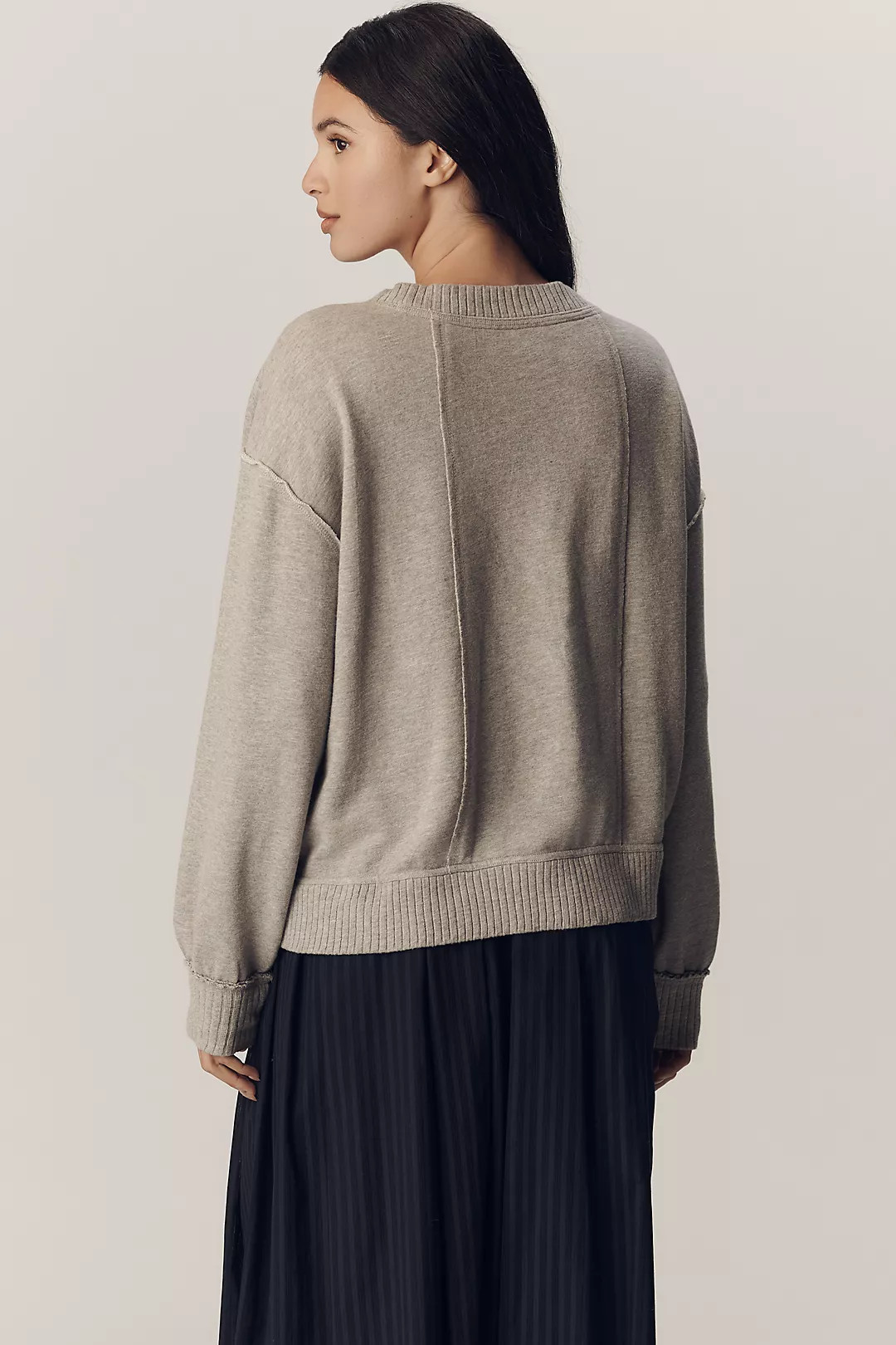 Pilcro V-Neck Front-Pocket Pullover Knit Top | Anthropologie (US)
