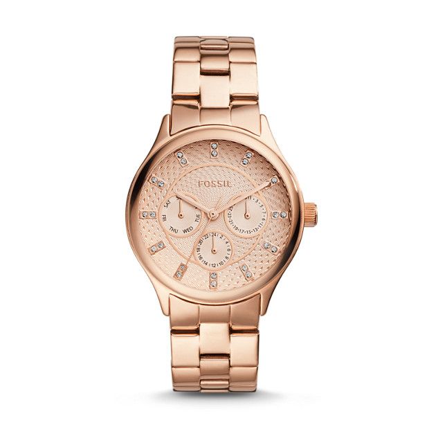 Modern Sophisticate Multifunction Rose Gold-Tone Stainless Steel Watch | Fossil (US)