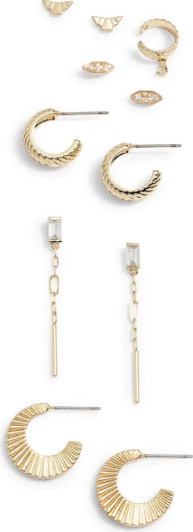 Nordstrom Set of 11 Mismatched Earrings & Ear Cuff | Nordstrom | Nordstrom