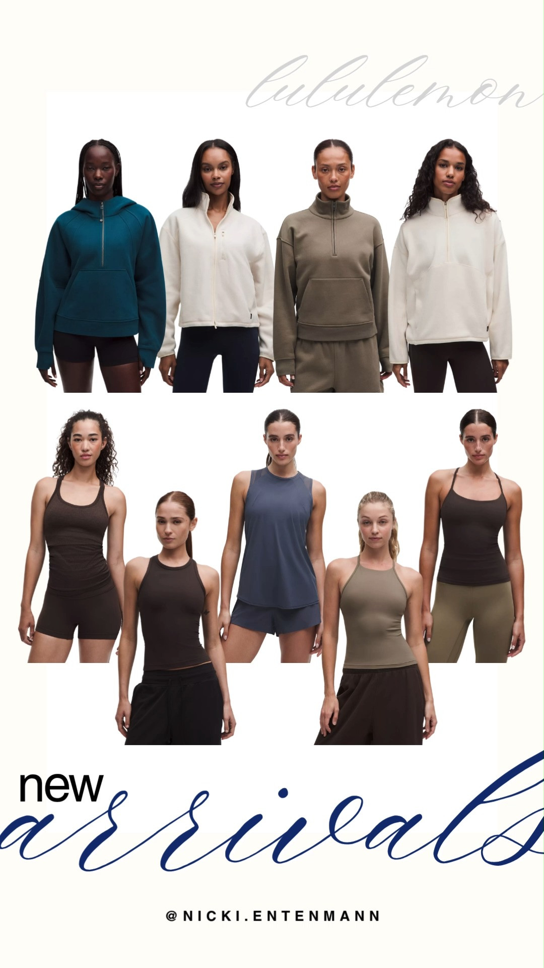 Discover the latest Lululemon new arrivals featuring cozy Scuba-style half-zip hoodies, funnel-neck pullovers, and streamlined athletic tanks. This collection features rich dark teal, warm bone, olive green, slate blue, and chocolate brown tones. Elevate your preppy activewear wardrobe with these premium autumn essential layers.

#lululemon #lululemonstyle #newarrivals #activewear #athleisure #fallfitness #workoutstyle 

 #LTKootd #LTKfitnessgoals #LTKActive