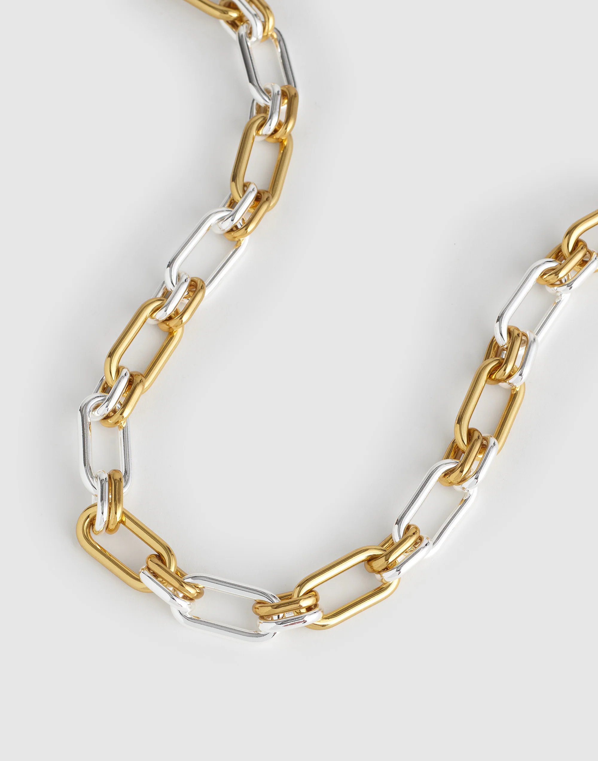 Mixed-Metal Chunky Link Chain Necklace | Madewell