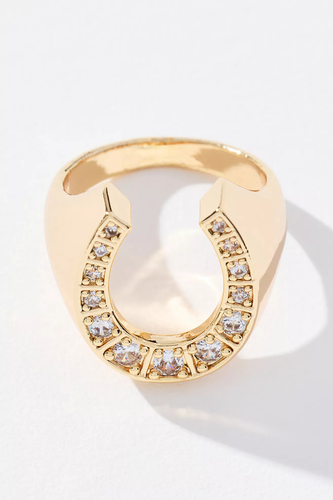 Horseshoe Glam Ring | Anthropologie (US)