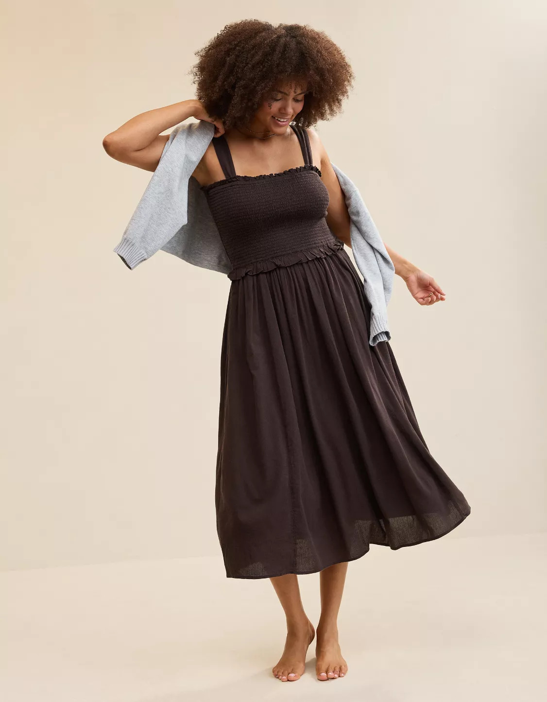 Aerie At The Barre Smocked Dress | Aerie