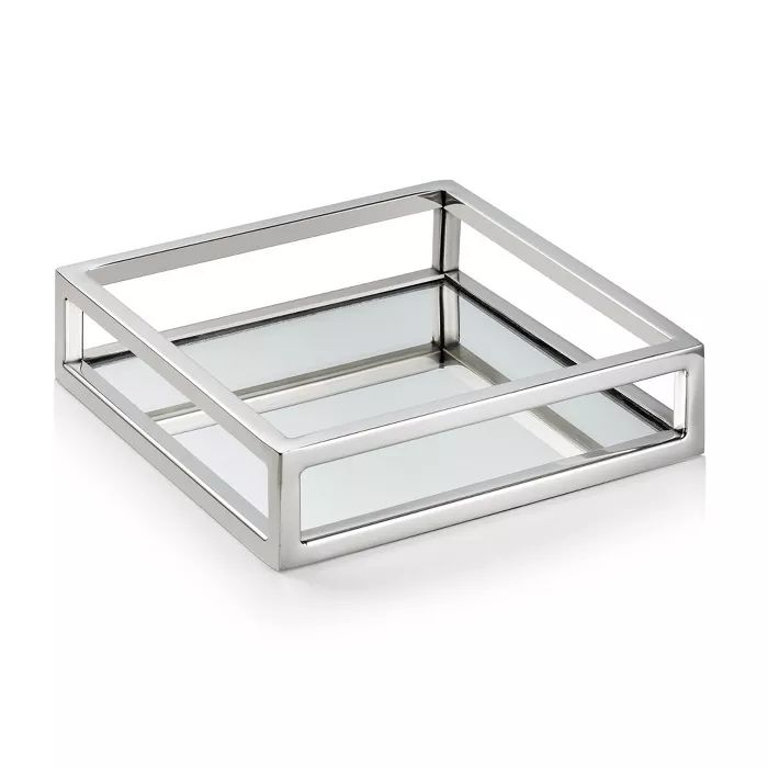Classic Touch Mirrored Napkin Holder with Chrome Rails- Silver | Target