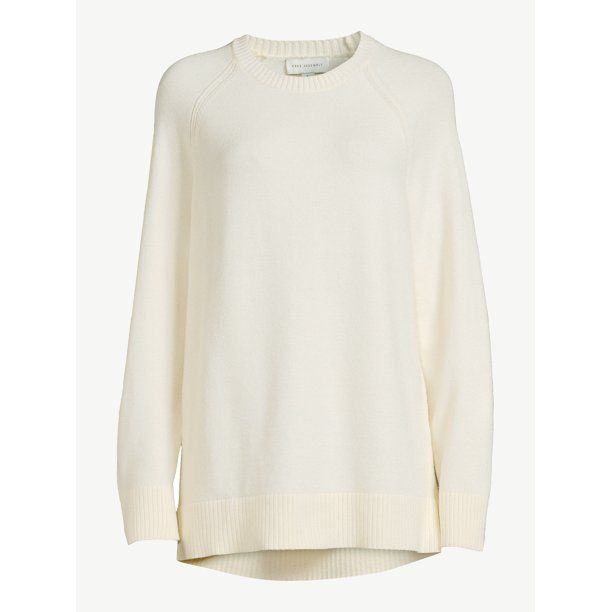 Free Assembly Women's Tunic Sweater with Long Raglan Sleeves, Midweight - Walmart.com | Walmart (US)