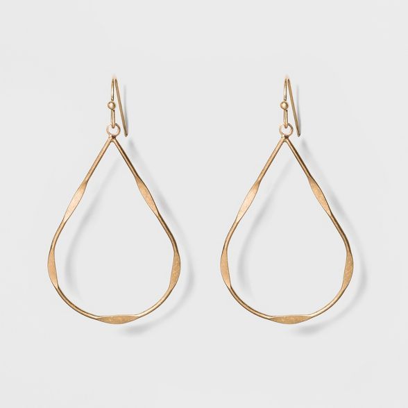 Textured Wire Teardrop Earrings - Universal Thread™ | Target