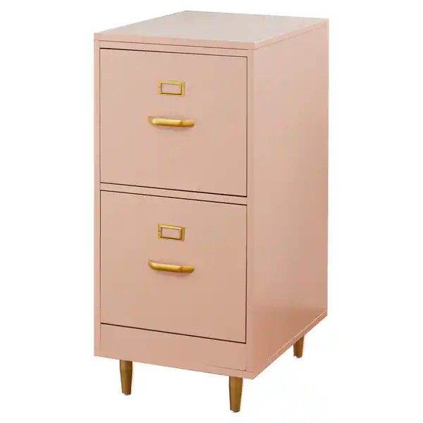 Carson Carrington Erfjord 2-drawer File Cabinet - Blush Pink | Bed Bath & Beyond