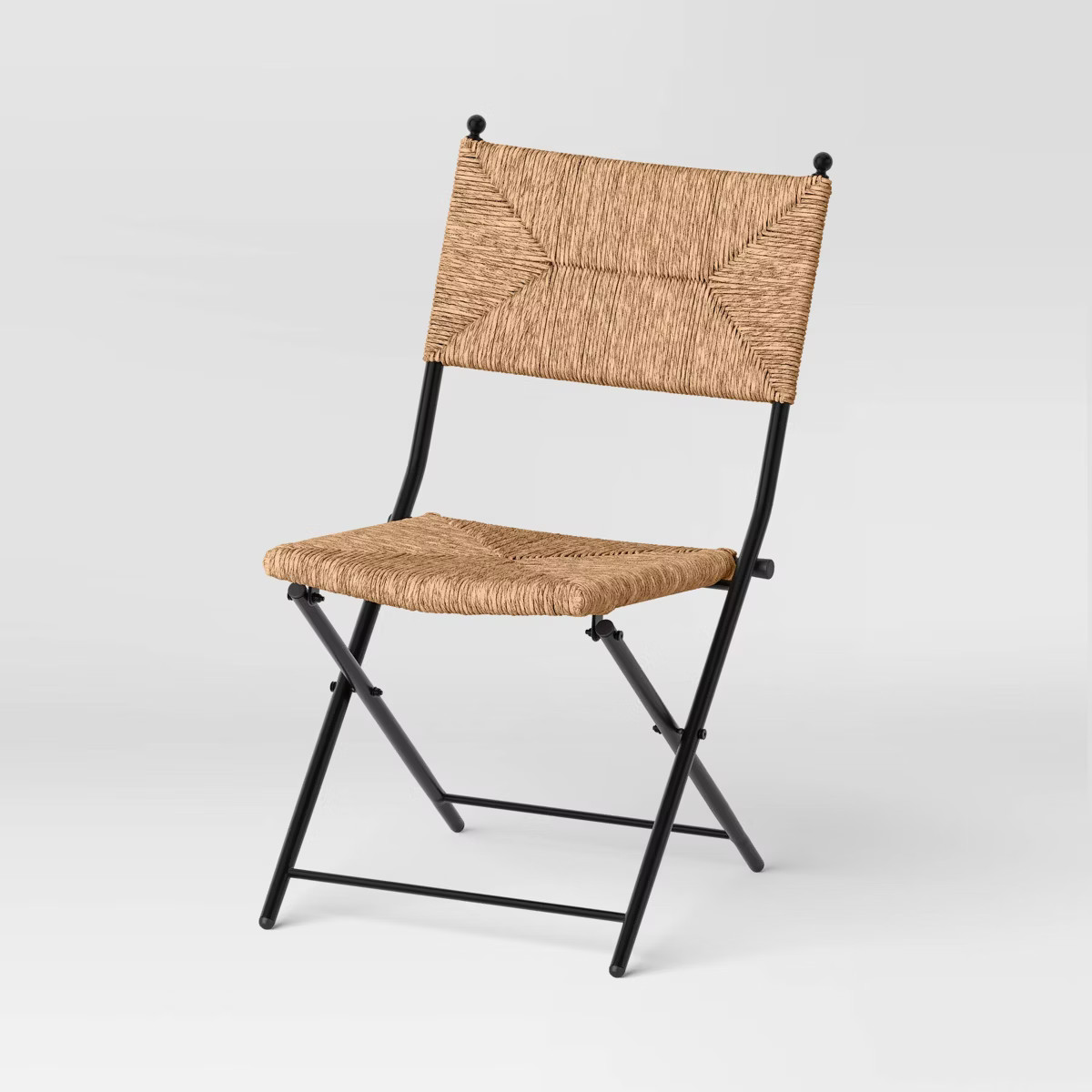 Rush Weave Wicker Folding Patio Chair Brown - Threshold™ designed with Studio McGee | Target