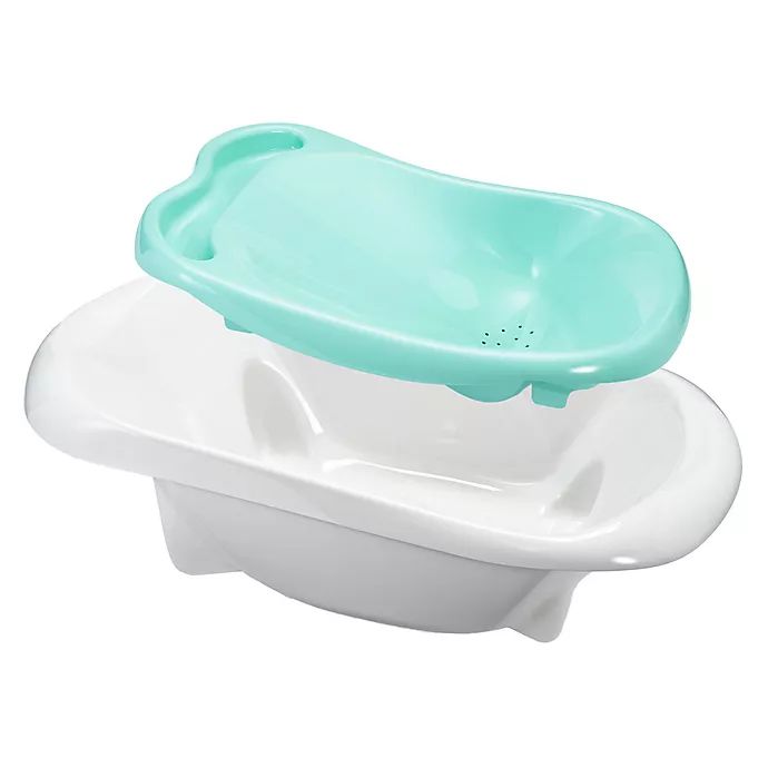 The First Years® 4-in-1 Warming Comfort Tub in Teal/White | buybuy BABY | buybuy BABY