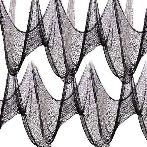 Yobbai 400 * 30inch Halloween Creepy Cloth - Halloween Decorations Clearance - Black Creepy Spooky Decorations Outdoor Indoor | Amazon (US)