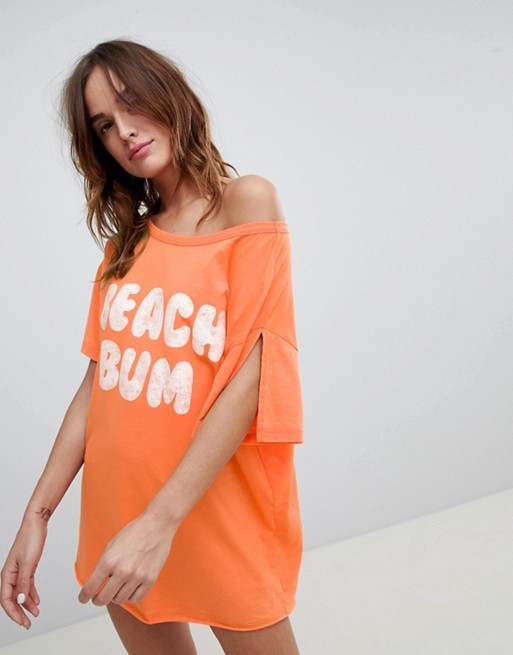 ASOS DESIGN Beach Bum Oversized Jersey Tee | ASOS US