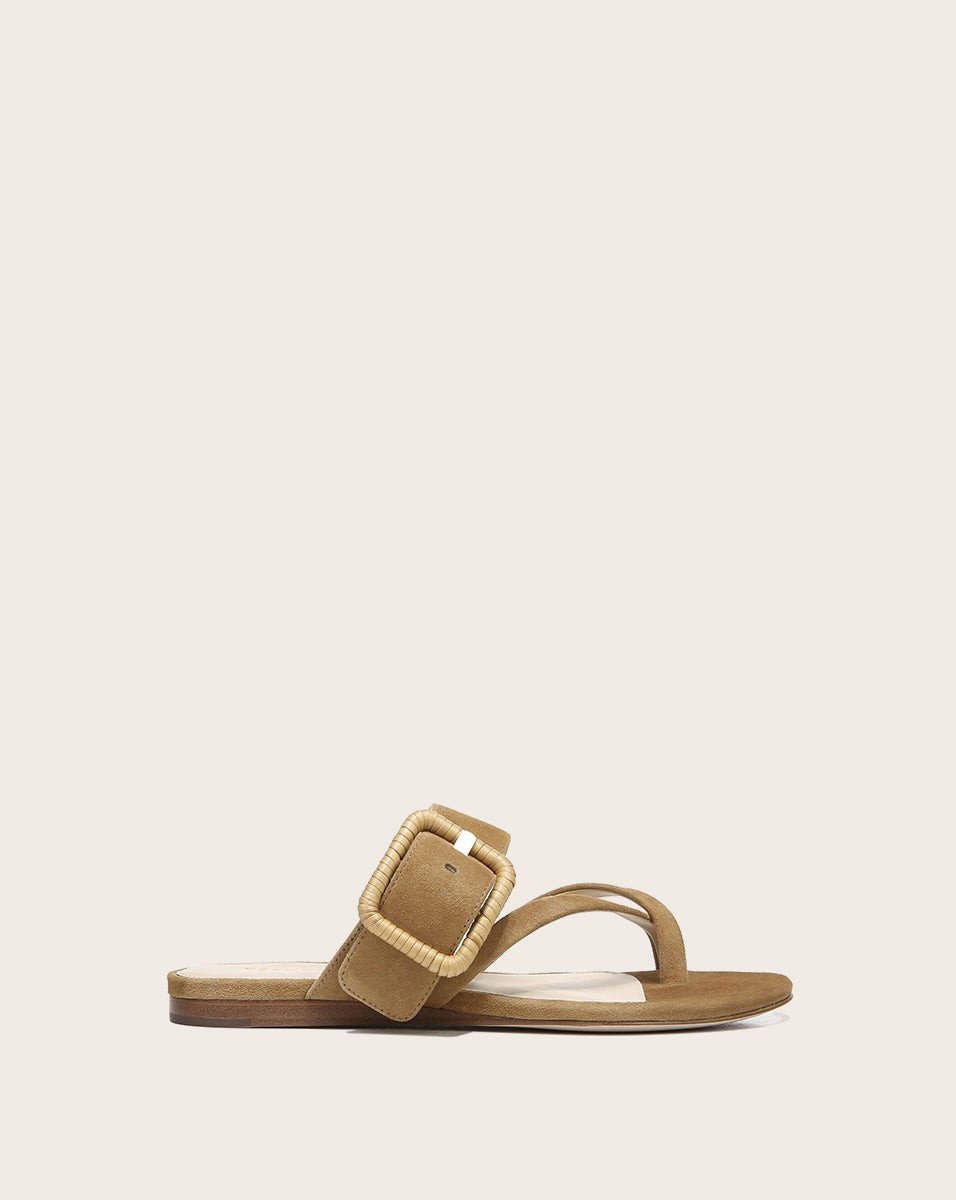 Salva Crisscross Suede Sandal | Veronica Beard