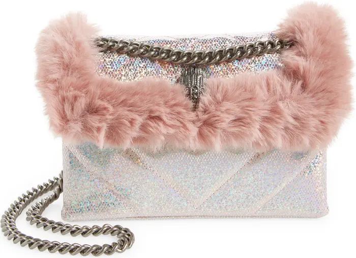 Kurt Geiger London Mini Kensington Faux Fur Crossbody Bag | Nordstrom | Nordstrom