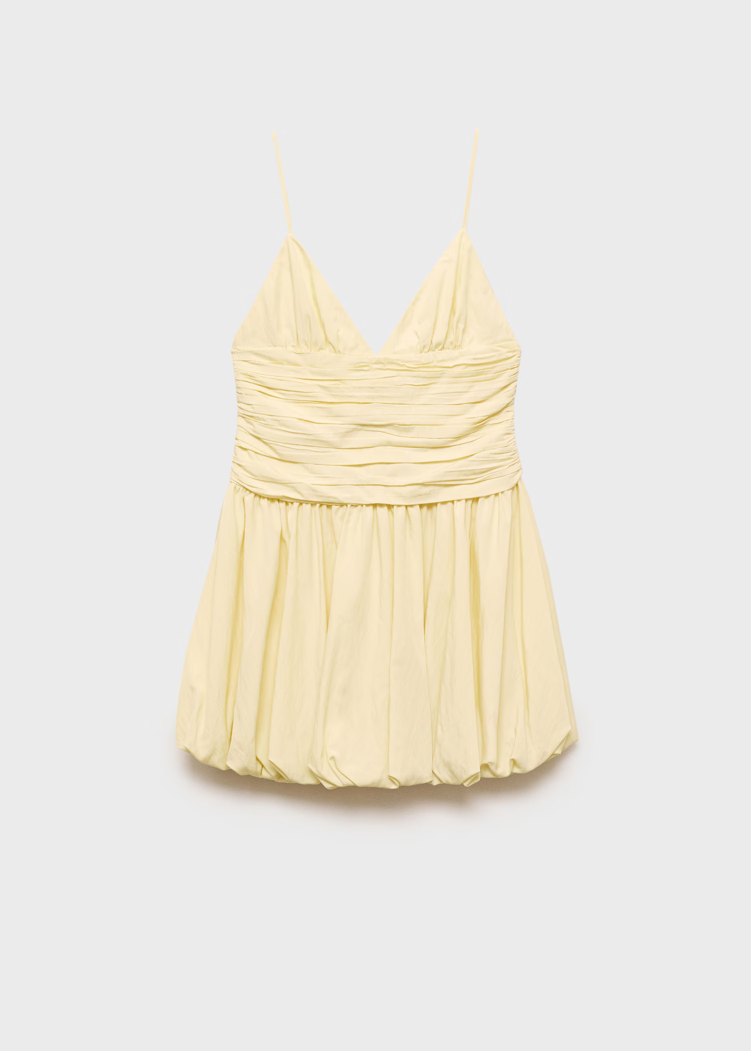 Gathered balloon dress - Women | MANGO USA | Mango (US/MX/AU)