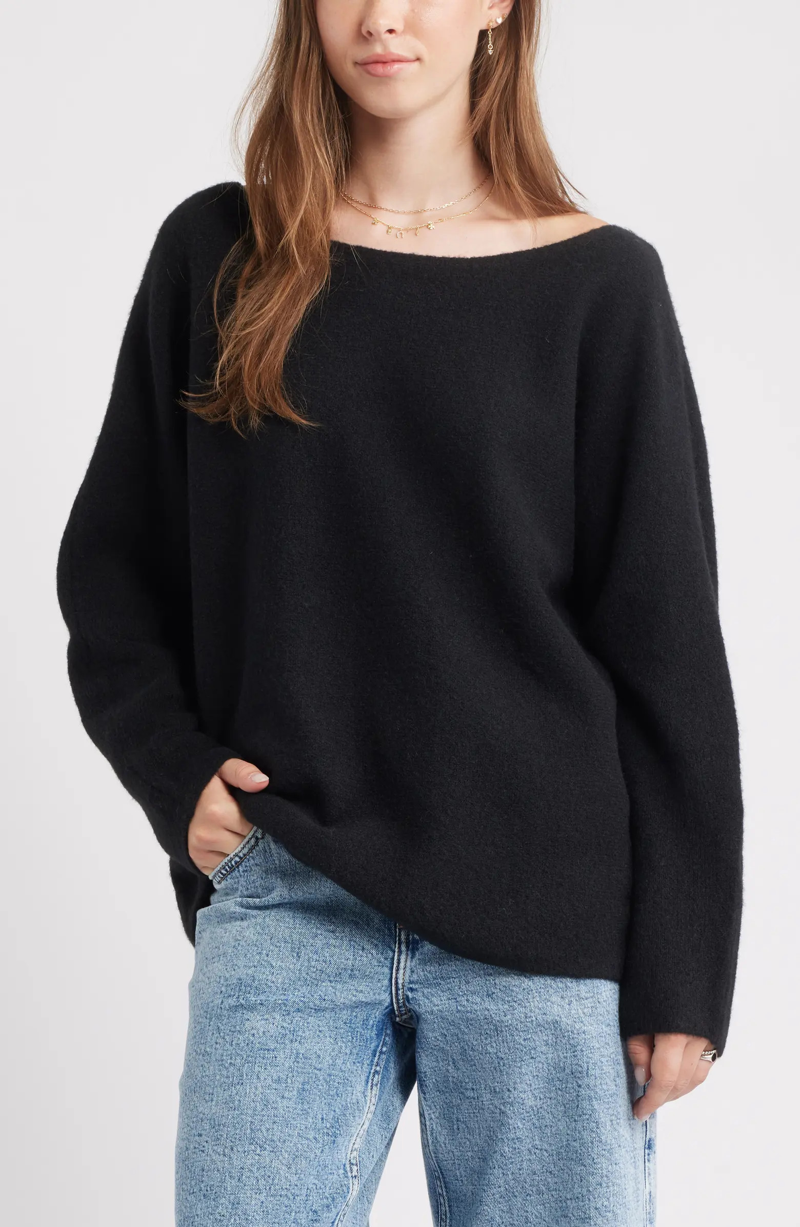 BP. Lofty Boat Neck Oversize Sweater | Nordstrom | Nordstrom