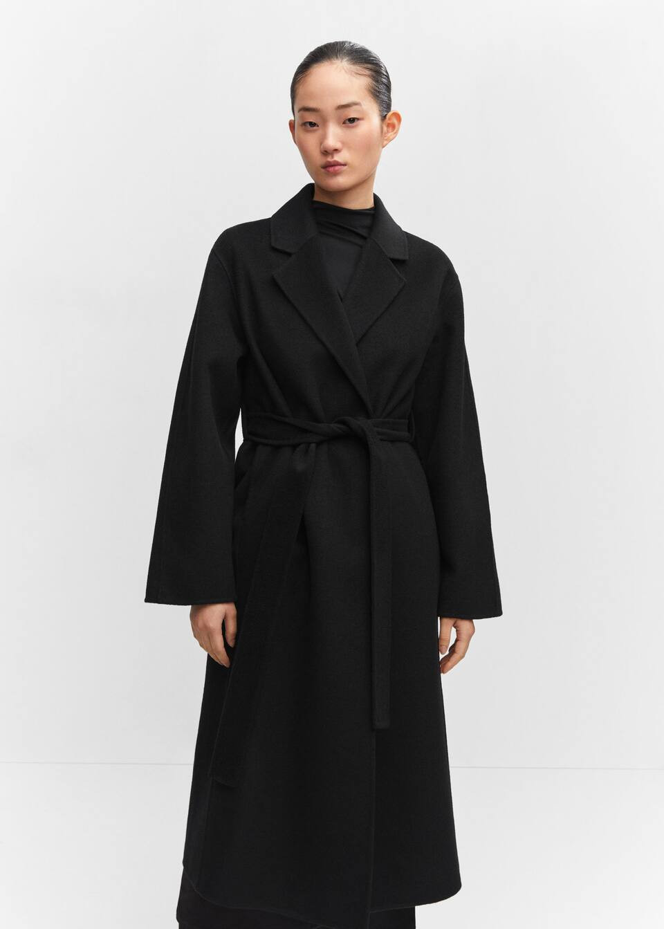 Belt handmade coat -  Women | Mango United Kingdom | MANGO (UK)