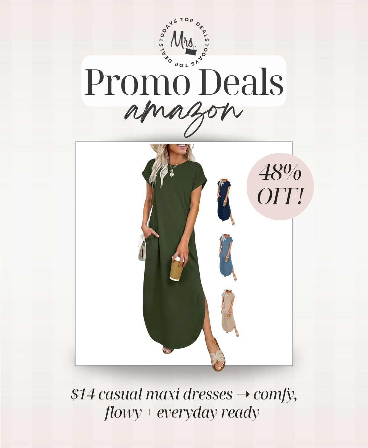 $14 casual maxi dresses ➝ comfy, flowy + everyday ready  

 #LTKootd #LTKSeasonal #LTKSaleAlert